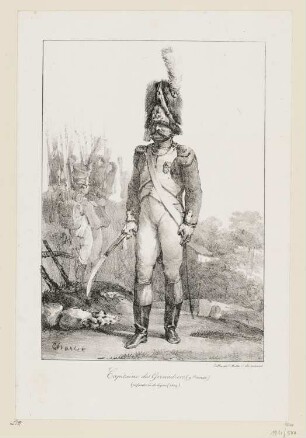 Capitaine des grenadiers, grande tenue, aus: "Infanteriekostüme 1809"