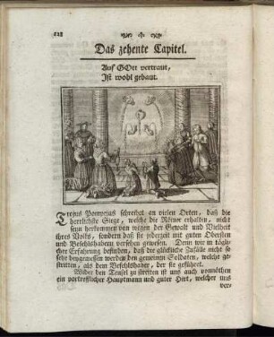 Das zehente Capitel. Auf Gott vertraut, Ist wohl gebaut.