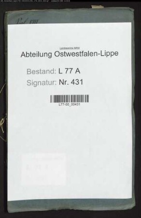 Anstellung der Justizamtmänner, Amtsschreiber, Assessoren und Auditoren beim Amt Varenholz, Bd. 8