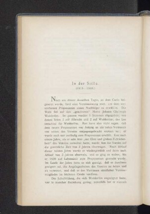 In der Stille. (1815-1840.)