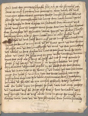 Bericht einer Bamberger Klarissin über Gewaltaktionen gegen das Kloster im Bauernkrieg - BSB Cgm 9171