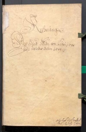 IX A 1 - Alte Stadtrechnungen (1688 - 1689)