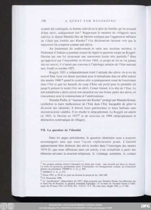 VII. La question de l՚identité