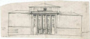 Littmann, Max; Athen (Griechenland); Konservatorium mit großem Konzertsaal und Amphitheater (Odeon) - Ansicht