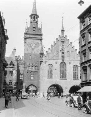 München. Altes Rathaus, Ansicht von Osten