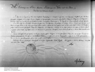 Übergabe des Herzogtums Westfalen, der Grafschaft Wittgenstein-Berleburg und der Grafschaft Wittgenstein-Wittgenstein an Preußen. (Patent über die...