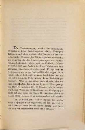 Über Blutungen im Ohre beim Erstickungstode