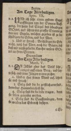 Am Tage Allerheiligen