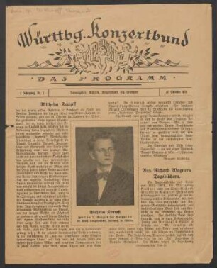 Artikel über Wilhelm Kempff von Margarete Klickerfuß: 12.10.1921