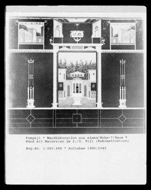 Pompeji, unbekanntes Gebäude, Wandmalerei