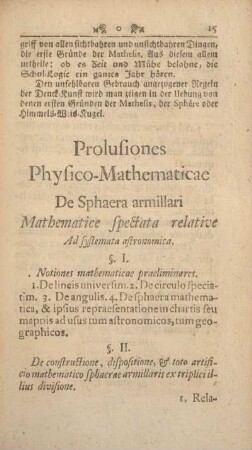 Prolusiones Physico-Mathematicae.