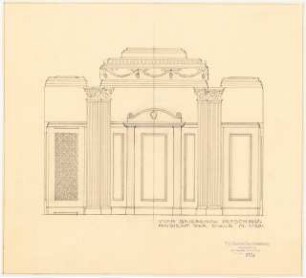 Villa Griebenow, Vetschau Umbau: Ansicht der Diele 1:20