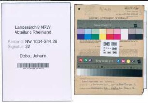 Entnazifizierung Johann Dobat , geb. 26.12.1887 (Beamter)