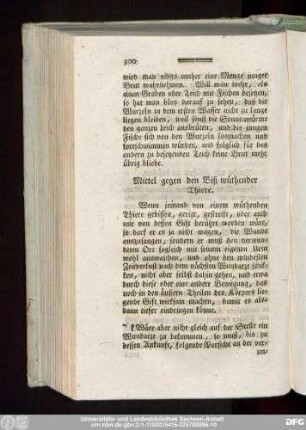 Mittel gegen den Biß wüthender Thiere.