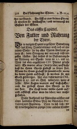 Das eilffte Capittel.