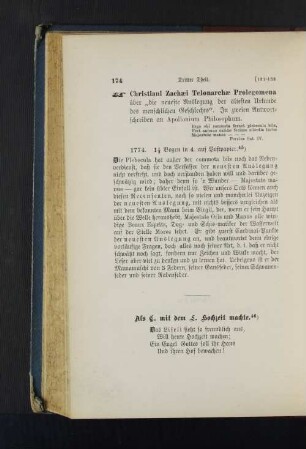 Als C. mit dem L. Hochzeit machte.