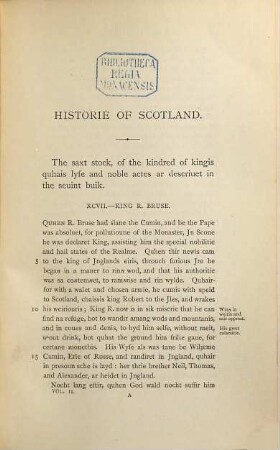 The historie of Scotland, 2