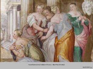 Villa Porto Colleoni; Salone del camino : Massinissa und Sophonisbe
