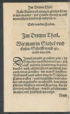 Im Dritten Theil.