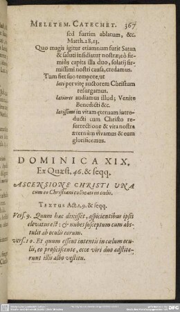 Dominica XIX. Ex. Quaest. 46. & seqq.