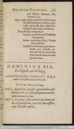 Dominica XIX. Ex. Quaest. 46. & seqq.