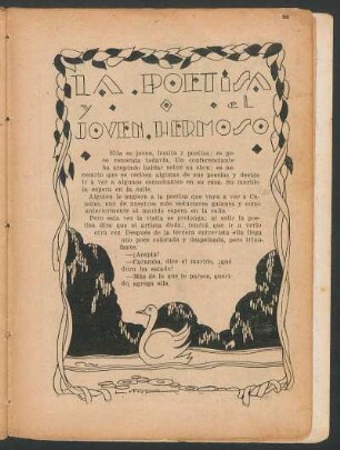 La poetisa y el joven hermoso