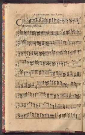 Canzon Prima.