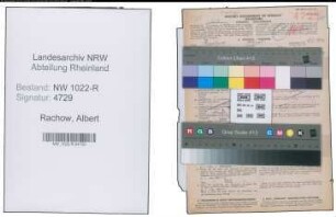 Entnazifizierung Albert Rachow , geb. 09.03.1906 (Justizangestellter)