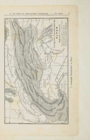 Geologische Übersichtskarte der Alpen