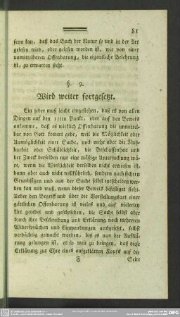 §. 9. Wird weiter fortgesetzt