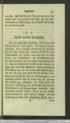 §. 9. Wird weiter fortgesetzt