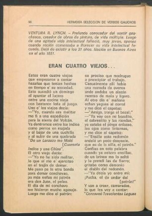 Eran cuatro viejos...