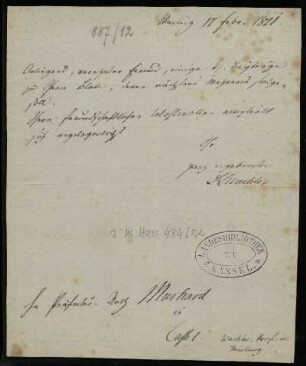 Brief von Ludwig Wachler an Friedrich Wilhelm August Murhard