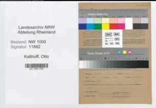 Entnazifizierung Otto Kalthoff, geb. 03.01.1882 (Verw.Direktor)