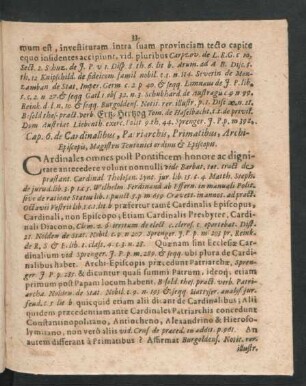 Cap. 6. de Cardinalibus, Patriarchis, Primatibus, Archi-Episcopis, Magistris Teutonici ordinis & Episcopis.