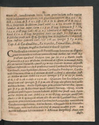 Cap. 6. de Cardinalibus, Patriarchis, Primatibus, Archi-Episcopis, Magistris Teutonici ordinis & Episcopis.