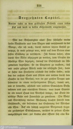 Dreyzehntes Capitel