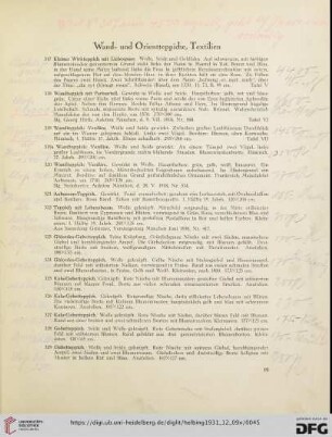 Wand- und Orientteppiche, Textilien (Nr. 317-367)