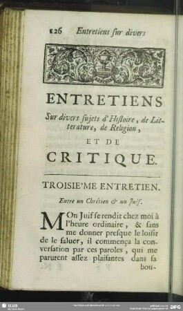 Troisième Entretien