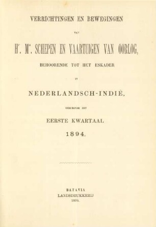 Eerste kwartaal 1894