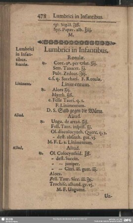 Lumbrici in Infantibus