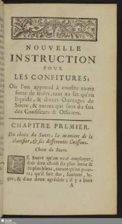 Nouvelle Instruction Pour Les Confitures
