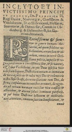 Epigramma in Evangelia graecis versibus a viro clarissimo Ioanne Possalio expressa