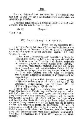 Bund "Jungdeutschland" : [E. Öffentliches Volksschulwesen]