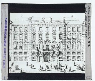 Wien, Palais Neupauer-Breuner,Kleiner, Ansicht des Palais Neupauer-Breuner (Druck) : Ansicht, Druckgrafik