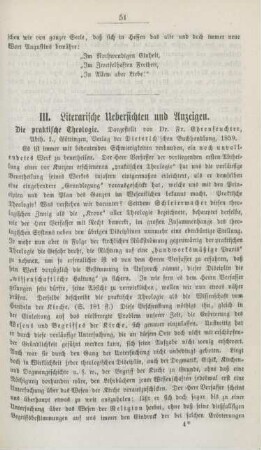 51-58 Literarische Uebersichten und Anzeigen