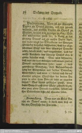 Deckung der Dreyecke