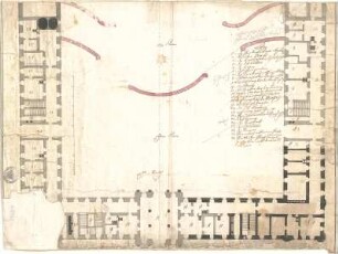 ohne Verfasserangabe; Banz (Bayern); Kloster Banz, Vorhofbauten, 1. Plan - Grundriss