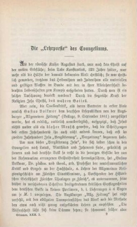 121-137 Die "Lehrpoesie" des Evangeliums