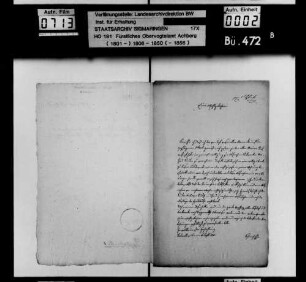 Aufnahme des kranken Matheis Sauter von Liebenweiler